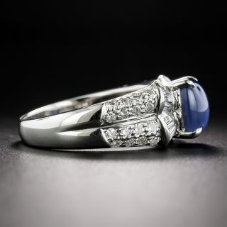 Estate Star Sapphire and Diamond Bow Ring