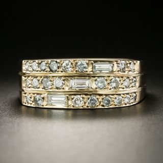 Estate Three-Row Diamond Band - 3