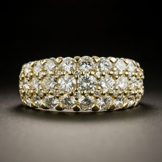 Estate Three-Row Diamond Band - 1