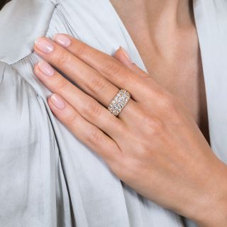 Estate Three-Row Diamond Band