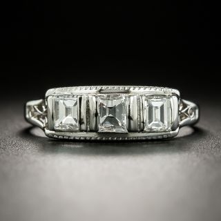 Estate Three-Stone Diamond Band - 3