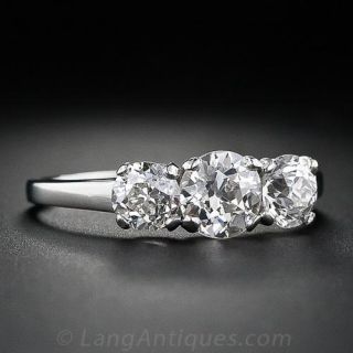 Estate Three Stone Diamond Ring