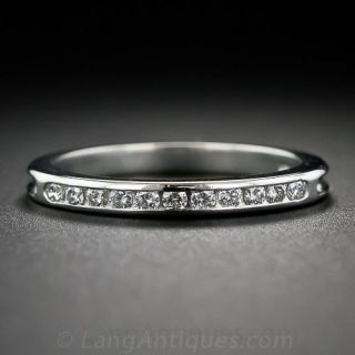 Estate Tiffany & Co. Platinum and Diamond Wedding Band