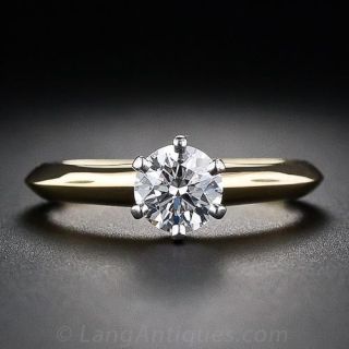 Estate Tiffany & Co. .60 Carat Diamond Solitaire
