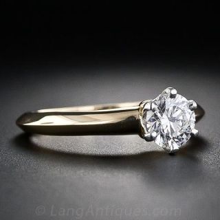 Estate Tiffany & Co. .60 Carat Diamond Solitaire