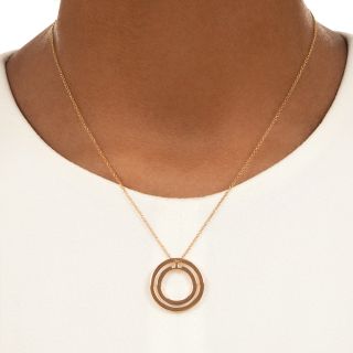 Estate Tiffany & Co. T Collection Circle Necklace 