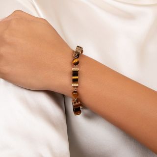 Estate Tiger's Eye Bead Bracelet