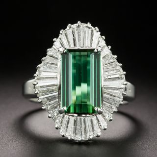 Estate Tourmaline and Diamond Ballerina Ring - 1