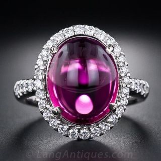 Estate Tourmaline and Diamond Ring