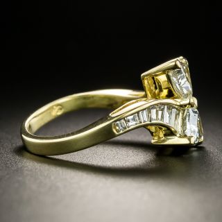Estate Trillion-Cut Diamond Bypass Ring