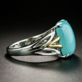Estate Turquoise Two-Tone Ring