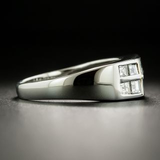 Estate Two-Row Square-Cut Diamond Band