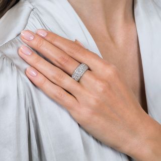 Estate Wide Pave Diamond Band