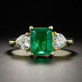 Estate1.69 Ct. Emerald Diamond Ring - 1