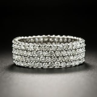 Eternity Four-Row Diamond Band - Size 6 3/4 - 1