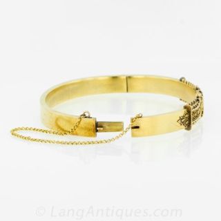 Etruscan Revival Bangle Bracelet