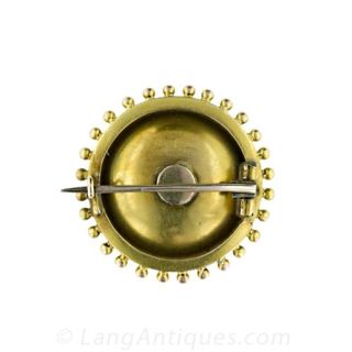 Etruscan Revival Circular Brooch