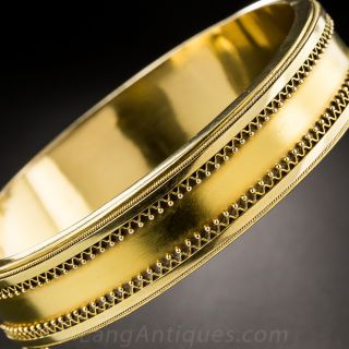 Etruscan Revivial 15K Bangle Bracelet
