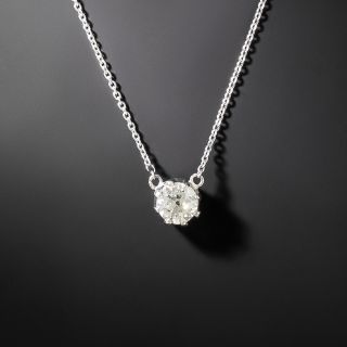 European-Cut 0.58 Carat Diamond Solitaire Drop - 2