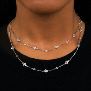 European-Cut Diamonds by the Yard Necklace