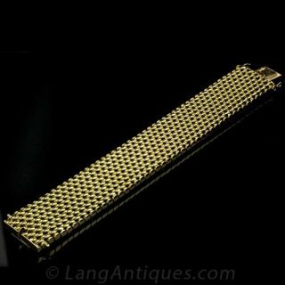 Extra Heavy Wide Gold Bracelet