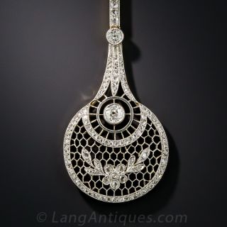 Extra-Long Edwardian Diamond Lavaliere