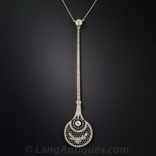 Extra-Long Edwardian Diamond Lavaliere