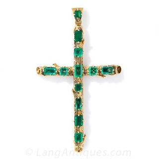 Fabulous Emerald Cross