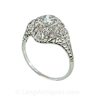 Fabulous Filigree Diamond Ring, Circa 1915