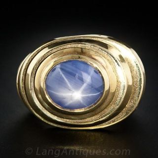Fabulous Gent's Star Sapphire Ring