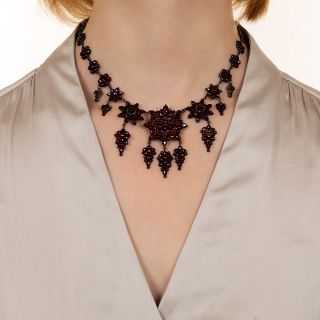 Fancy Bohemian Garnet Necklace