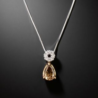  Fancy Brown Pear-Shaped 1.11 Carat Diamond Drop - GIA - 2