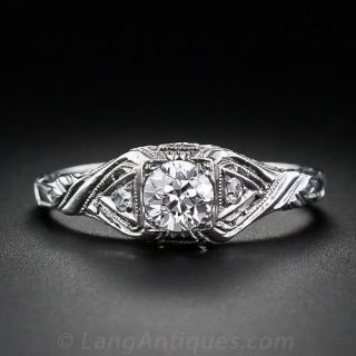 Filigree .40 Carat Diamond Solitaire