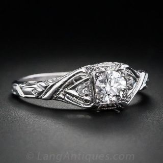 Filigree .40 Carat Diamond Solitaire