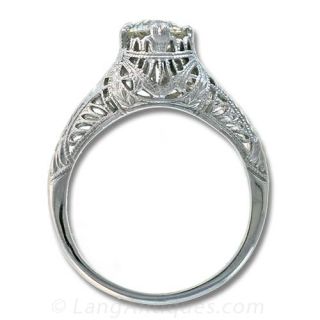 Filigree Diamond Solitaire