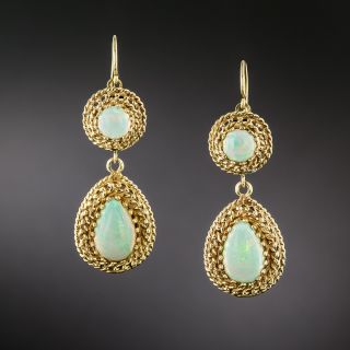 Opal Dangle Earrings - 2