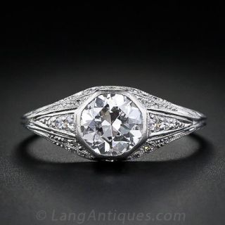 Fine 1.15 Carat  Vintage Diamond Engagement ring
