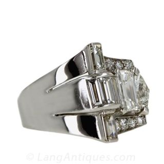 Fine Art Deco Diamond Cocktail Ring