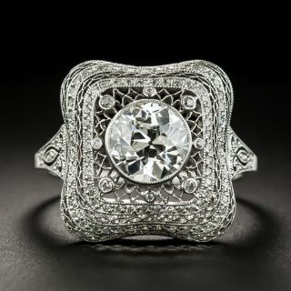 Fine Edwardian 1.27 Carat Diamond Ring - GIA J VS2 - 2