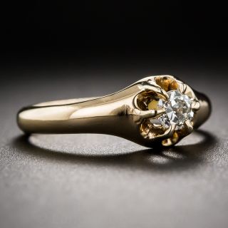 Finnish 18k Diamond Solitaire, Circa 1916