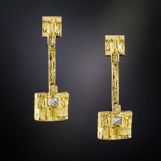Finnish Diamond Drop Earrings by Lapponia - 3