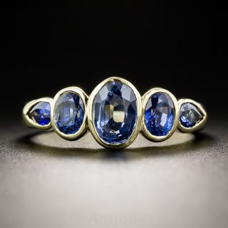 Five Stone Sapphire Ring