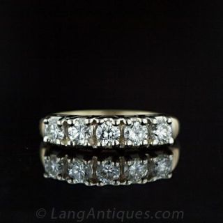 Five Stone Wedding Band Main View