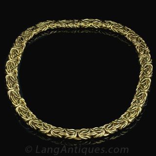 Flat Turkish Link Necklace