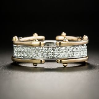 Flexible Two-Tone Diamond Band, Size 7 - 2