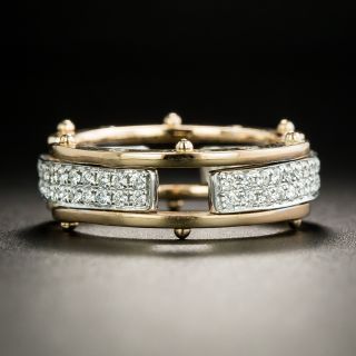 Flexible Two-Tone Diamond Band, Size 7