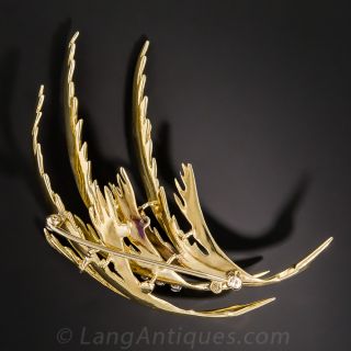 Flock of Birds Brooch by Krementz