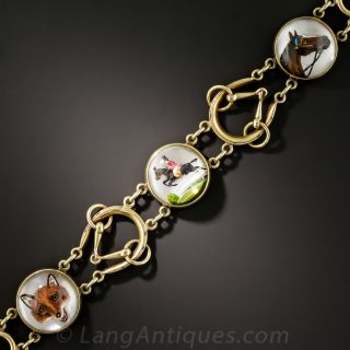 Fox Hunt Reverse Intaglio Bracelet
