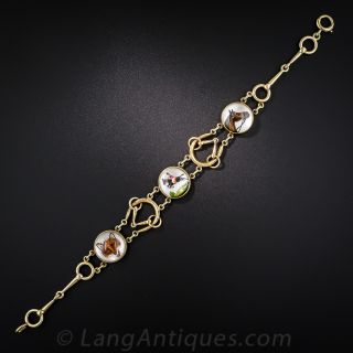 Fox Hunt Reverse Intaglio Bracelet