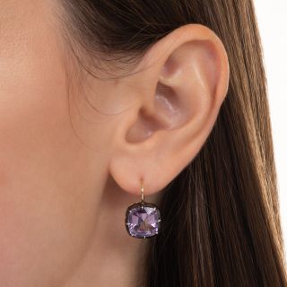 Fred Leighton Antique Style Amethyst Earrings